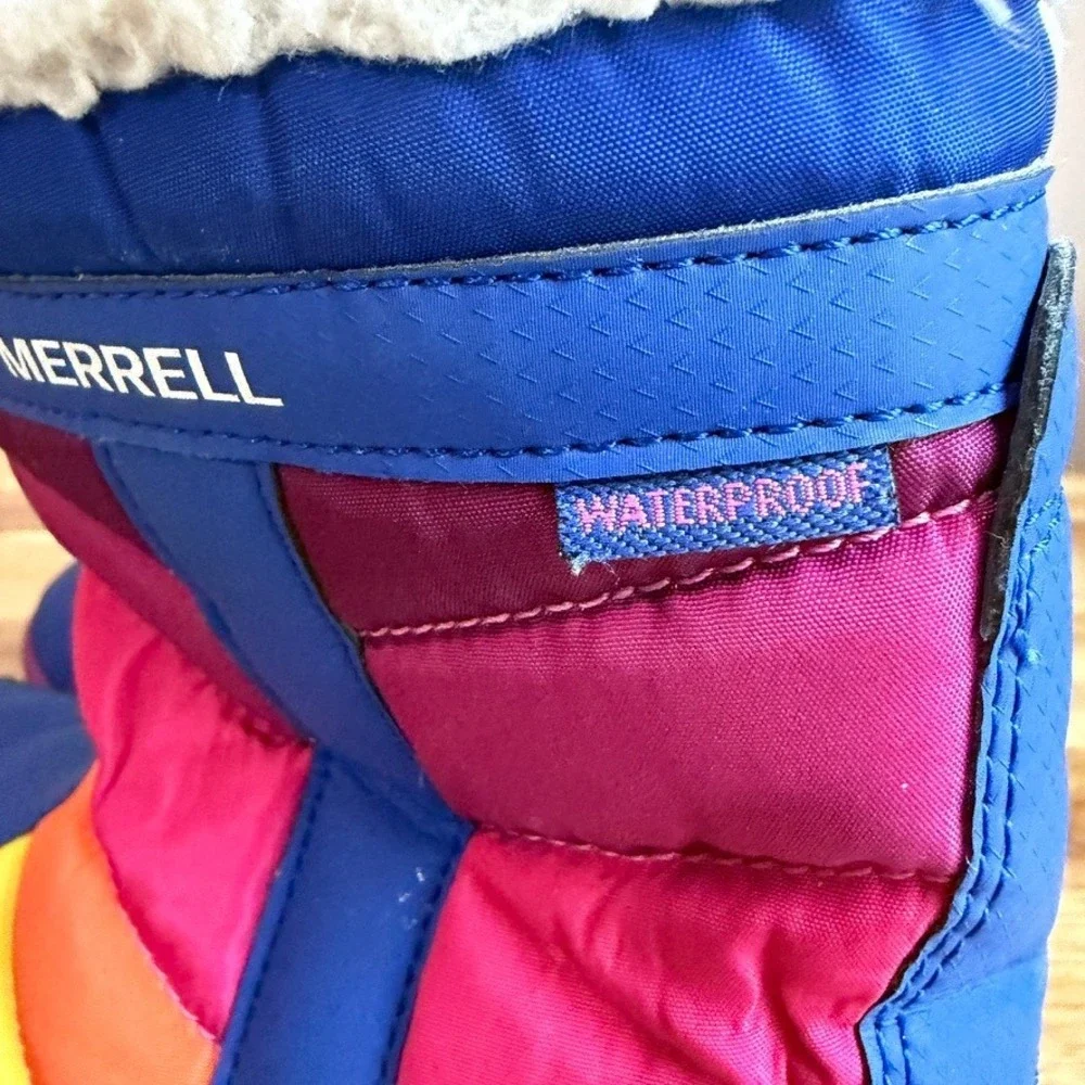Merrell Alpine Puffer Waterproof Insulated Snow Boots Youth Size 1